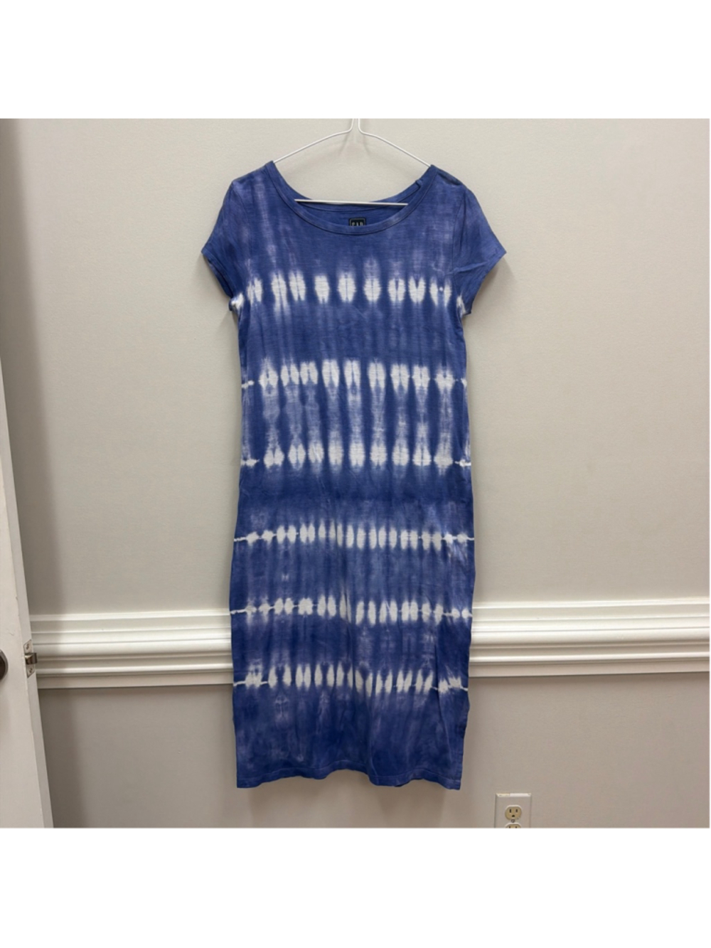 Gap Purple White Tie Dyed Midi Dress Sz XS!